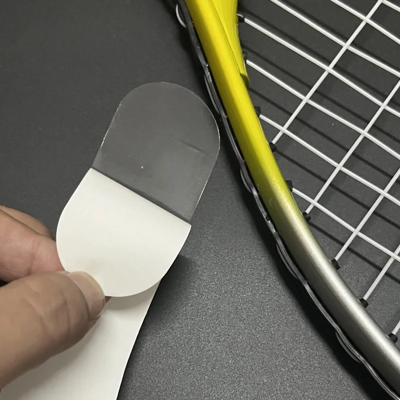 2 Stück dickes, selbstklebendes Klebeband für Tennisschlägerkopf, transparentes TPU, Tenniszubehör, Schlägerrahmen, Anti-Lackierung – Detail 4