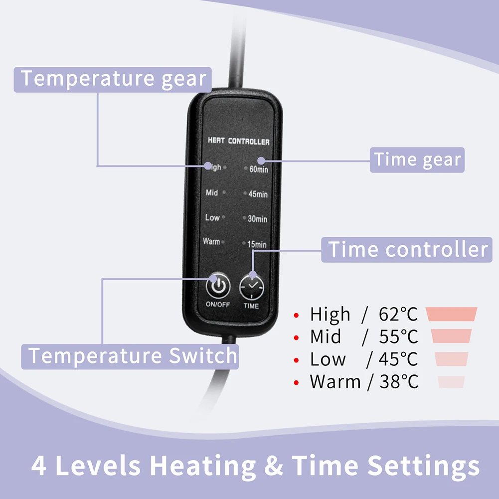 قناع للعيون للتدفئة مع الجرافين ، وتخفيف إجهاد العين ، قناع عيون النوم ، قابلة للتعديل للنساء والرجال
