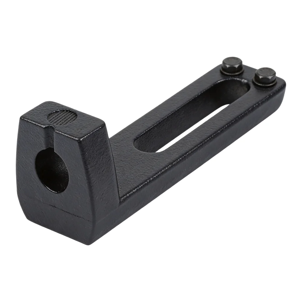 Black Motorcycle Spotlight Bracket with Slidable Adjustment Rugged Alloy Construction for Handlebar and Fork Tube Installation