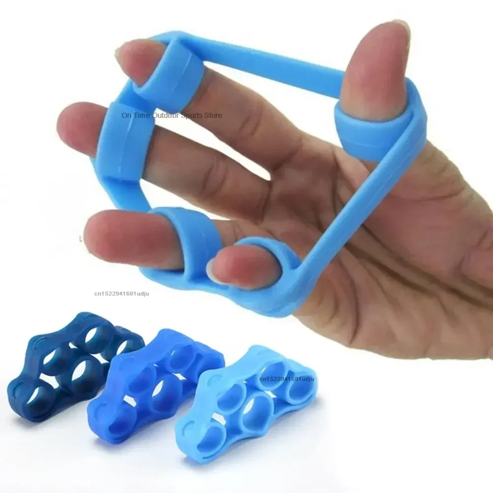 1pc Hand Gripper Silicone Finger Expander Exercise Hand Grip Wrist Strength Trainer Finger Exerciser Resistance Bands Fitness