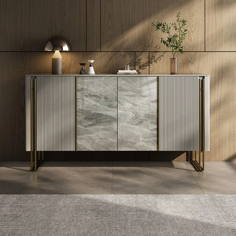 cabinet Italian rock slab simple dining side cabinet entry door living room storage decorative cabinet household