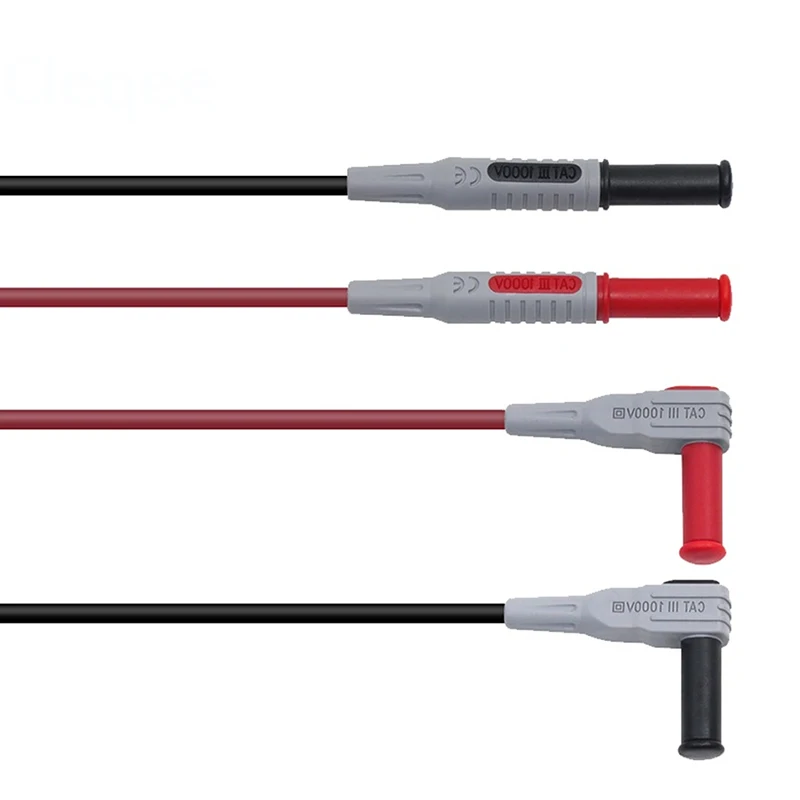Multimeter-Messleitungen, Kabelsonde, sichere Spitze, Kabelsatz, Messleitungssatz, Krokodilklemme, Testhaken, Multimeterleitungen, Kit für die hintere Sonde – Detail 8