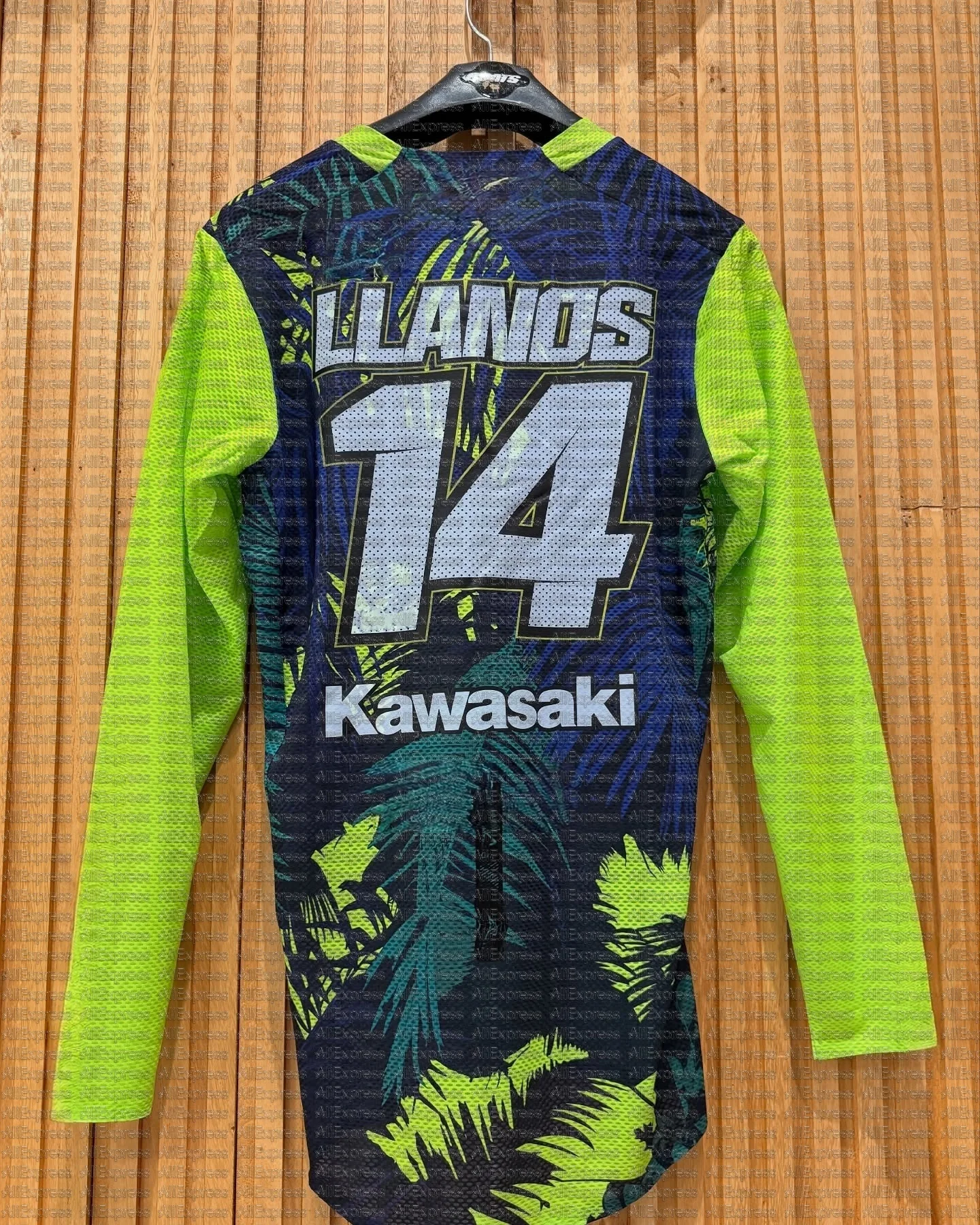 

# 14 LLANDS Kawasaki мотоциклетная гоночная команда футболка с длинными рукавами для мужчин и женщин осенняя спортивная футболка 2025 детская одежда