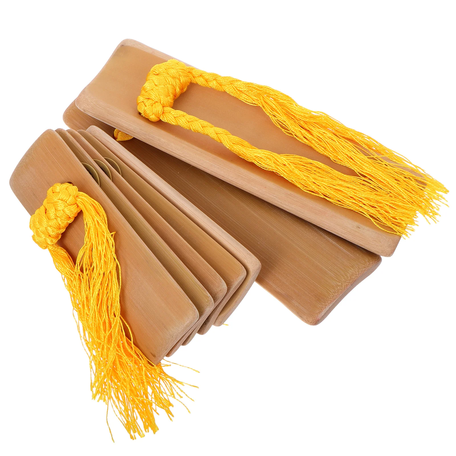 

Professional 2Pcs Bamboo Clapper Kuaiban Traditional Festival Percussion Tool Handheld Music Instrument For Folk Performance Rap