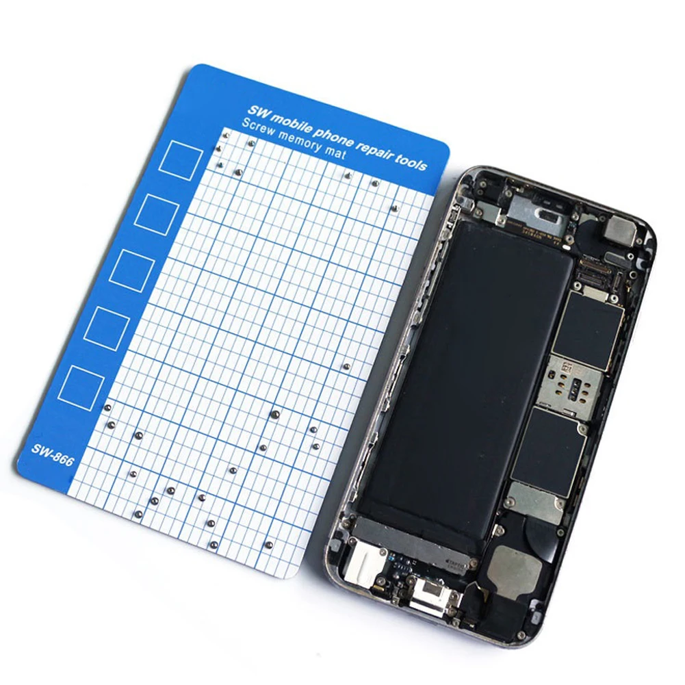 Grid Magnetic Screw Memory Mat Magnetic Plate Magnetic Strength Mini Chart Work Pad Small Size Mobile Phone Repair Tools