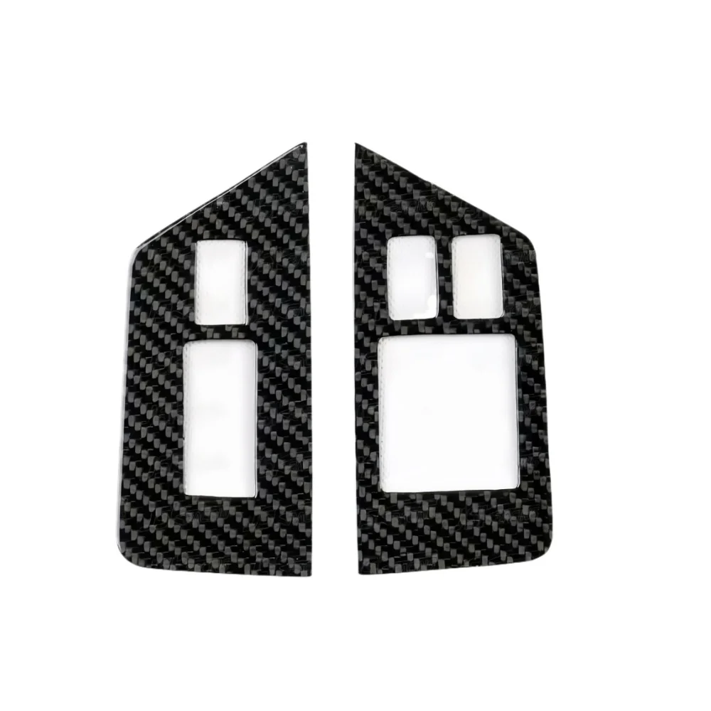 

STLFOld to New 08-16 Car Modification Upgrade Interior Kits for Nissans GTR R35 Dry Carbon Window Lift Button Cover Trim