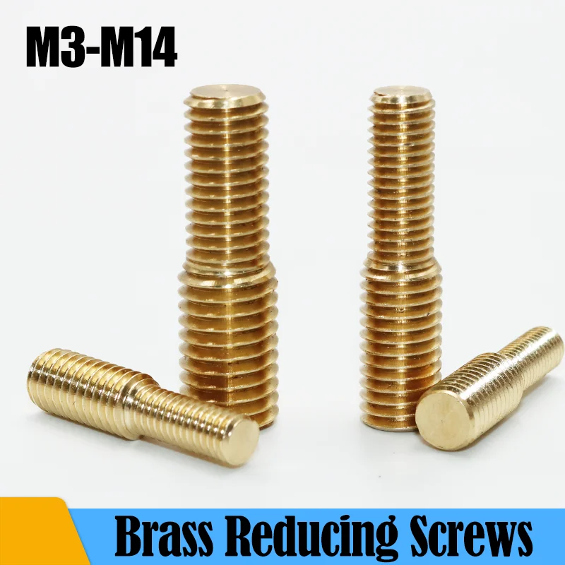 

Brass Conversion Screw M3 M4 M5 M6 M8 M10 M12 Non Magnetic Camera Adapter Converter Solid Copper Bolt Double End Reducing Screw