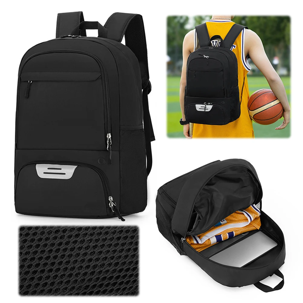 

Basketball Backpack Sports Backpack with Shoe Compartment Laptop Backpack Multi-pockets Waterproof for Soccer Volleyball