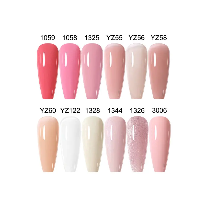 NAILCO 15 ml Pink Light Series Farbe UV Gel Nagellack Vernis Nails Art Alles für Maniküre Nagelzubehör Halbpermanent Nagelkleber