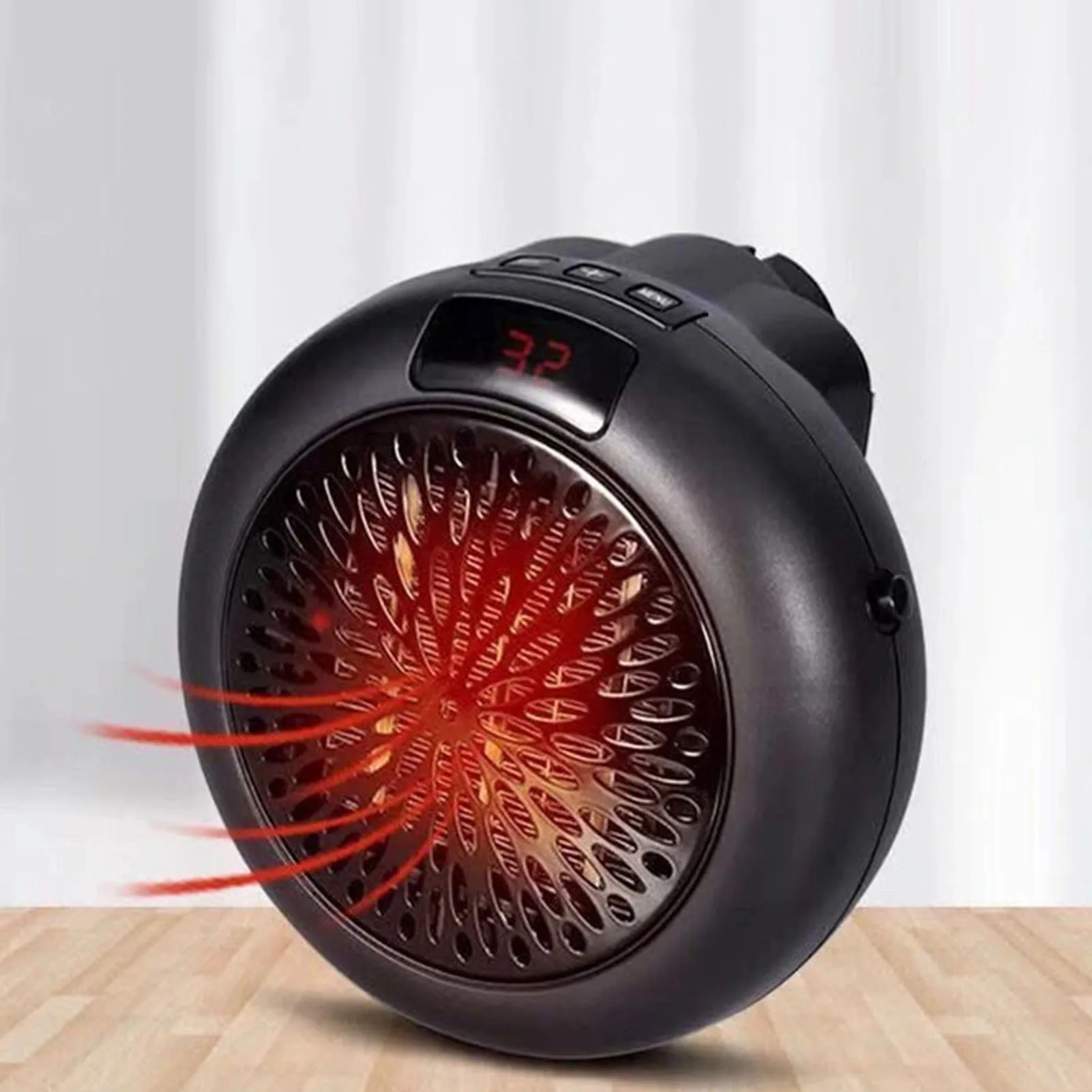 

Черный электрический обогреватель, мини-быстрый нагрев, простой в эксплуатации стол, электрический тепловентилятор, обогреватель 900 Вт