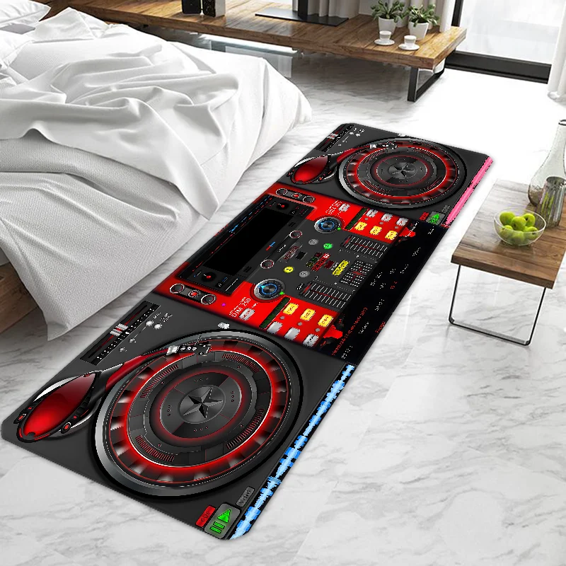 DJ Music Screen Keyboard Door Mat Entrance Doormat Non-slip Washable Kitchen Carpet Living Room Hallway Rugs Door Mats Bathroom