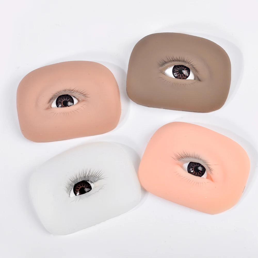 Eyelash Extension Practice Tool with Upper & Lower Lashes, Eyelid Lift Function, and Single-Tweezer Training Module for Beginner