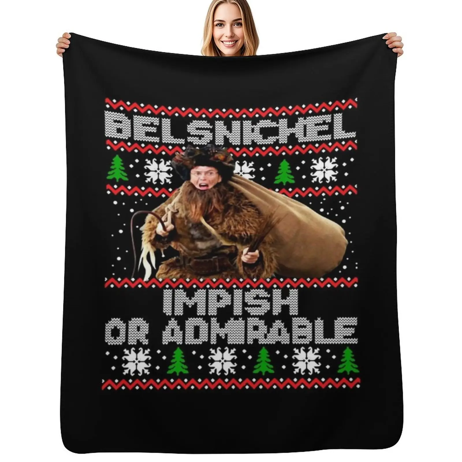 

Be lsnickel impish or Admirable Christmas Gifts For Men and Women, Gift Christmas Day Classic T-Shir Throw Blanket