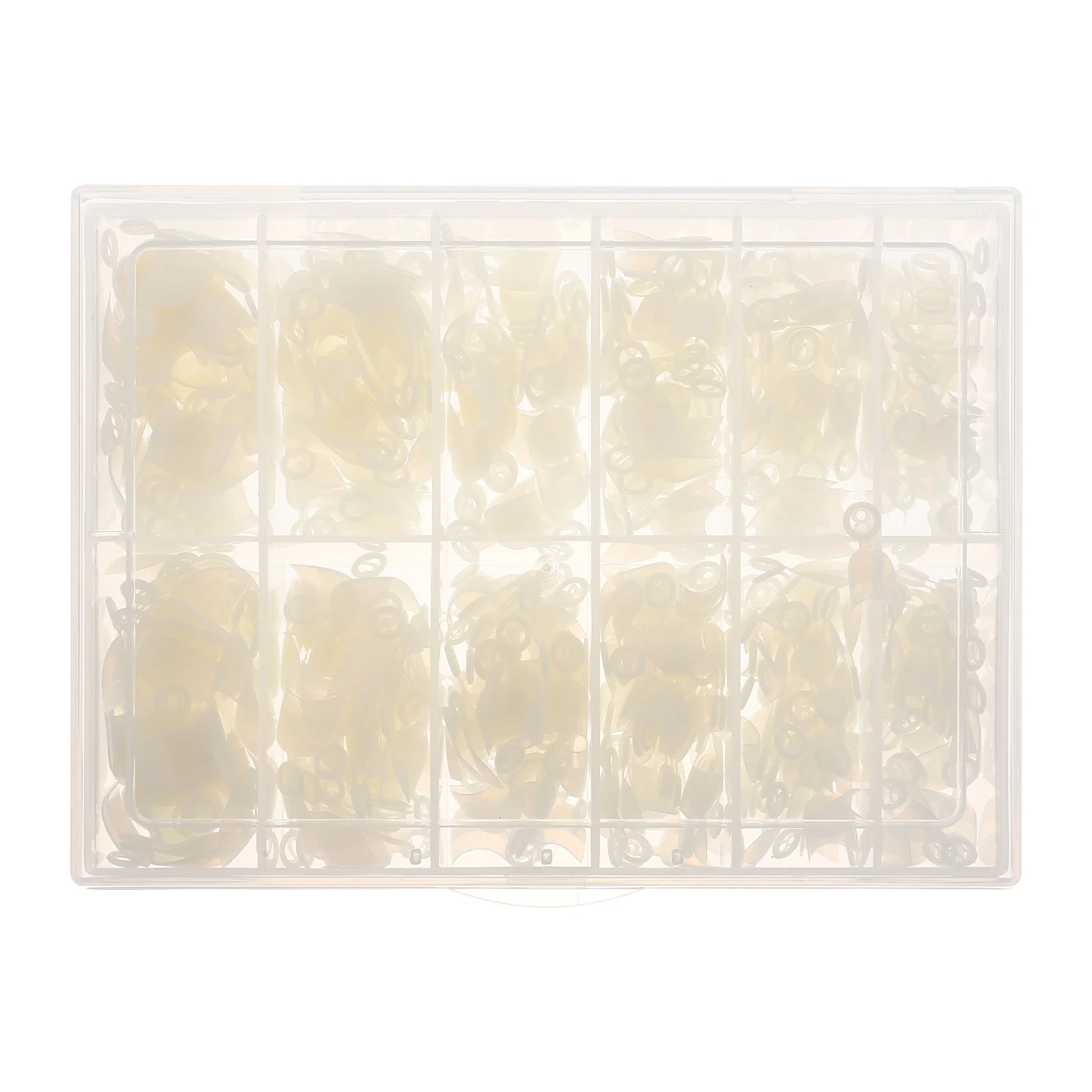 

600pcs French Fake Nails Full Cover Short Almond Artificial Nail Tips Water Resistant Glossy Manicure Tools Women False Nails