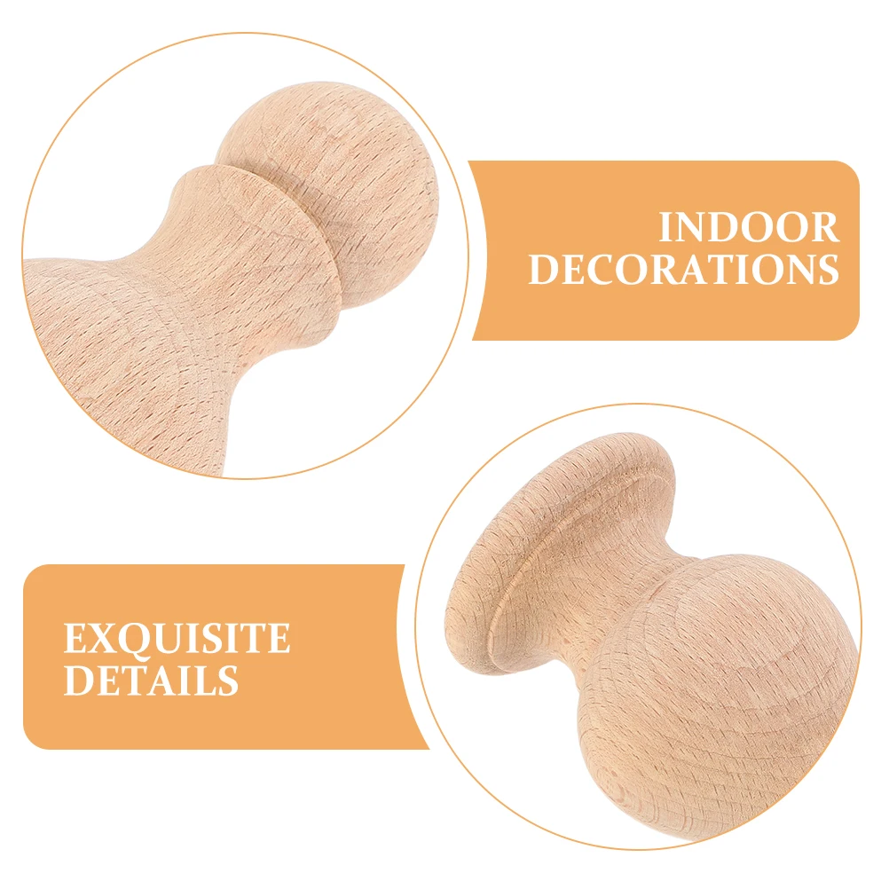 ชุดปลายเสาไม้แบบแกนหมุน ทำจากไม้เนื้อแข็ง ดีไซน์แบบเสาโรมัน สำหรับตกแต่งเฟอร์นิเจอร์ ราวม่าน เสาเตียง บันได งานฝีมือ DIY