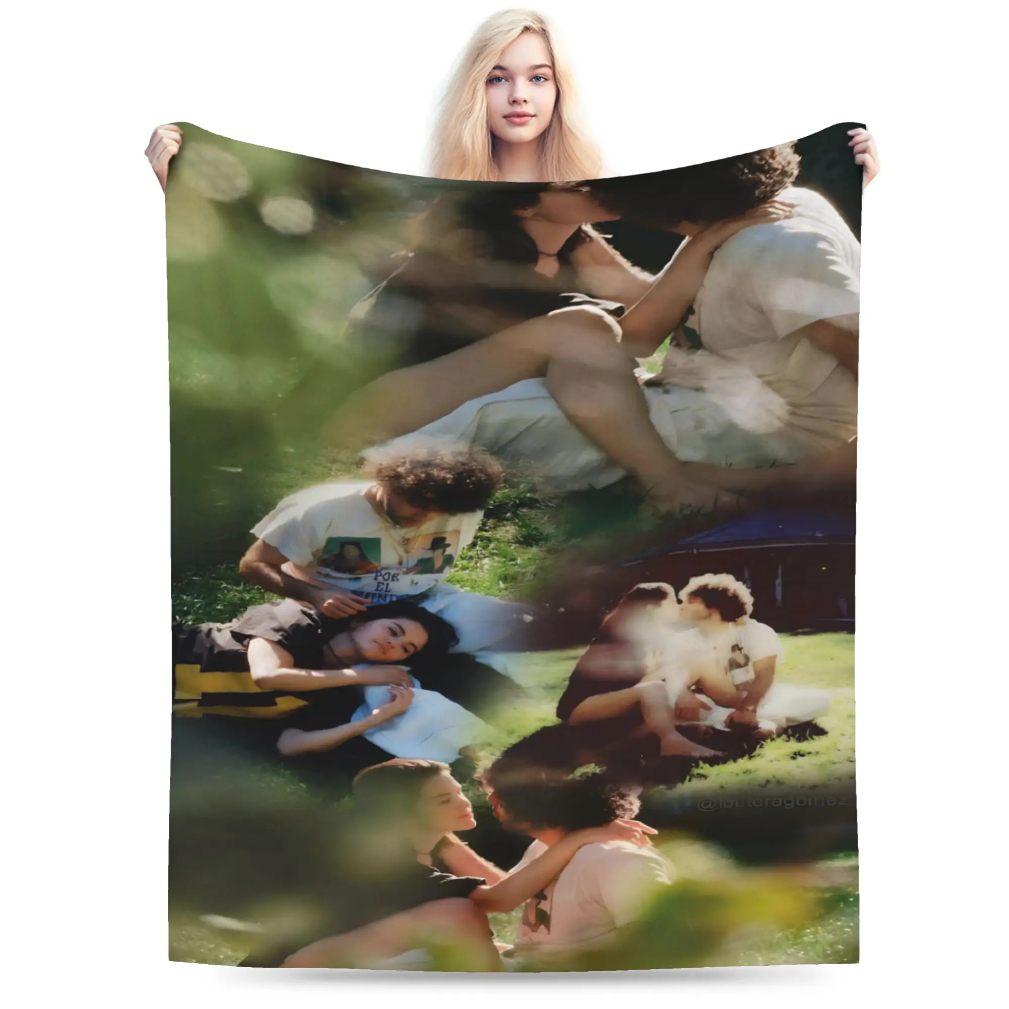 Selenas Gomezs I Said I Love You First Blanket Flannel  Relax Soft Throw Blankets for Bedroom Bedspreads