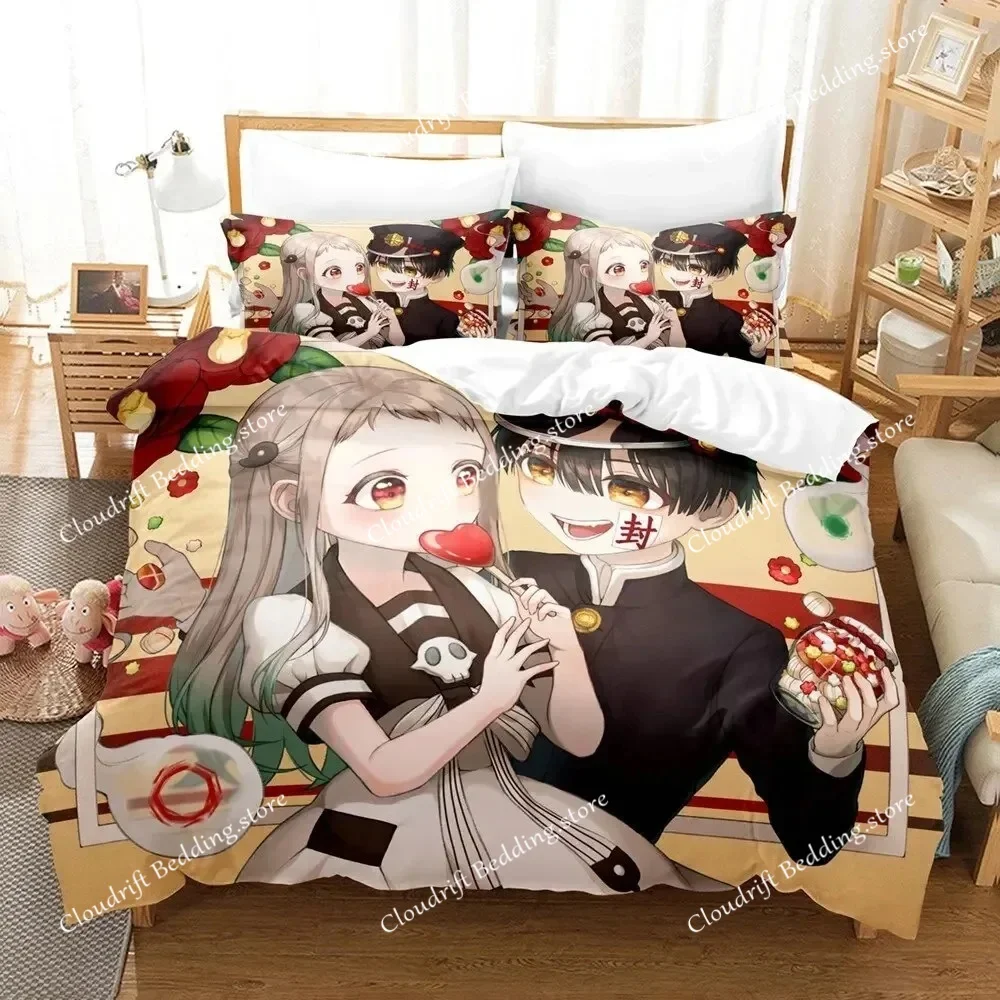 

Fashion 3D Printing Anime Toilet-bound Hanako-kun Bedding Set Duvet Cover Sets Comforter Bedding Double Size Adults Kids Gift