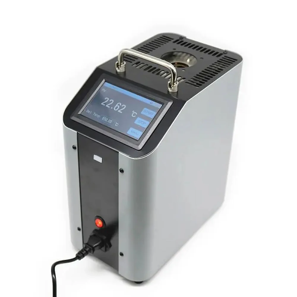 

ET3801-650 Mesothermal Regime Dry Block Temperature Calibrator 50℃~650℃ Fast Cooling Portable Dry Body Furnace 1200W
