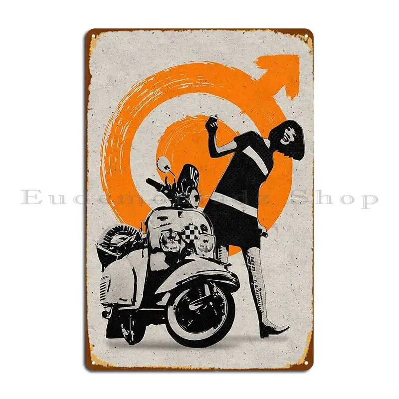 Go Ride Metal Plaque Poster Party Plates Living Room Designer Wall Decor Mural Lambretta Tin Sign Poster
