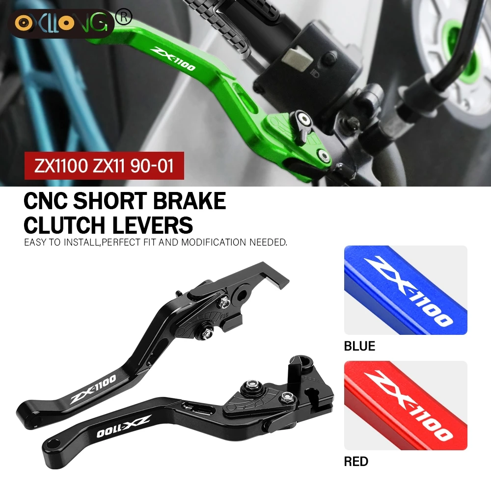 

CNC Motorcycle Short Brake Clutch Levers Accessories For Kawasaki ZX1100 1990 1991 1992 1993 1994 1995 1996 1997 1998 1999-2001