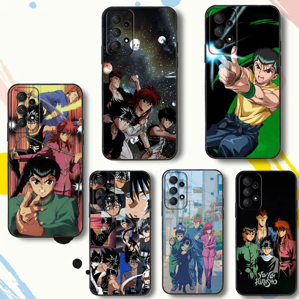 

Popular Yu Y-Yu H-HakushoS Phone Case For Samsung Galaxy A 80,72,73,91,53,22,51,52,5G,Plus,J,Note Soft Black Cover