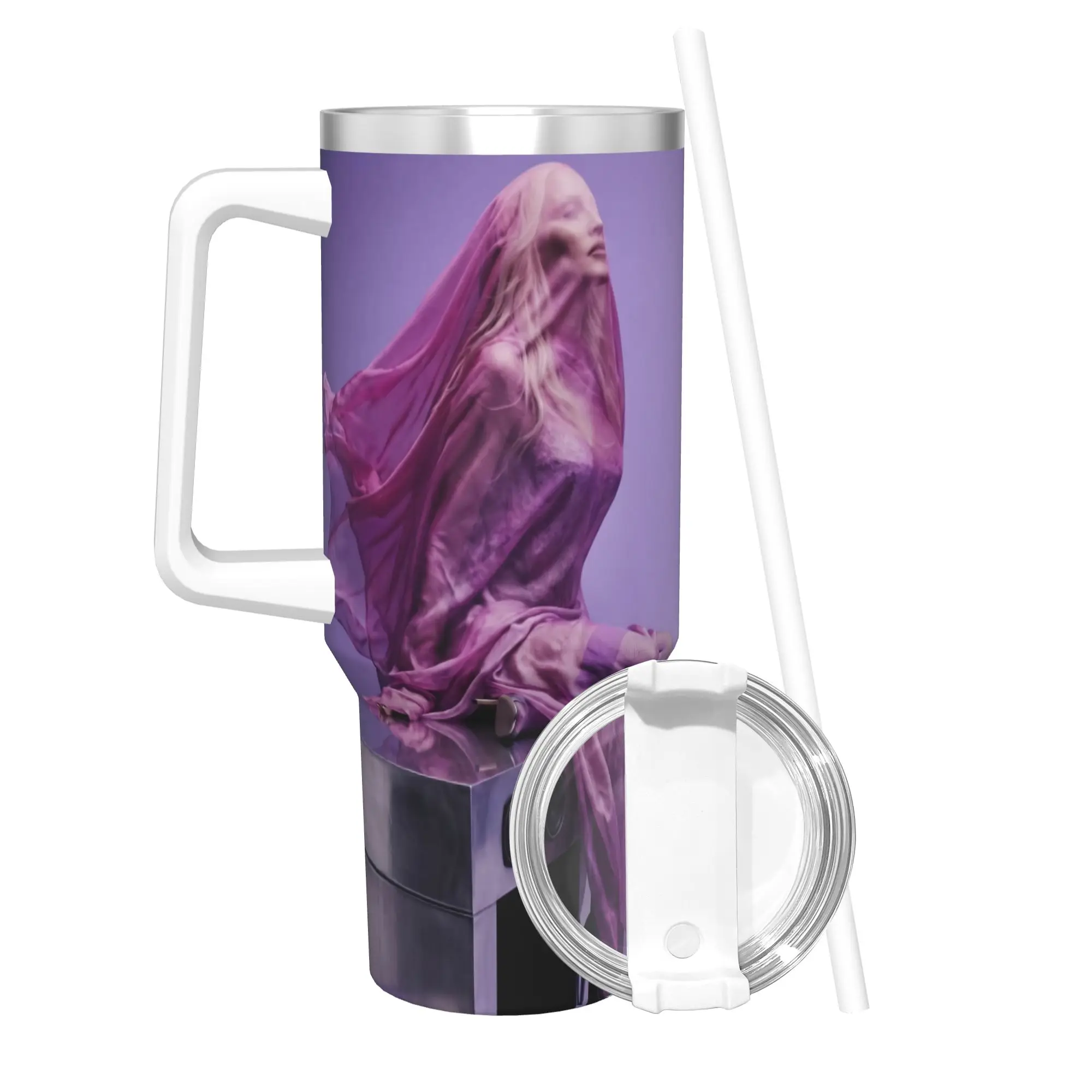 M-Madonnas Confessions II 40oz Tumbler Stainless Steel Double Wall Vacuum Insulated  Tumblers Cup With Straw