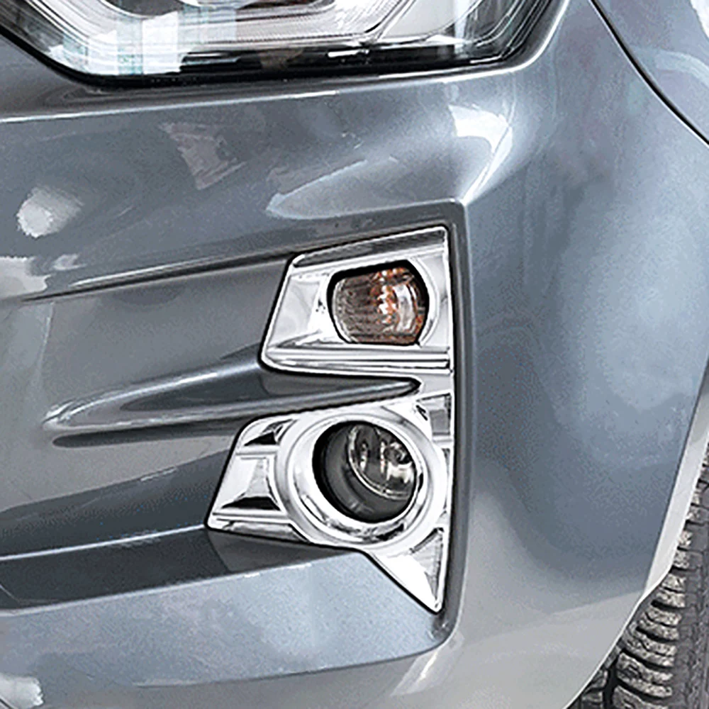 

Chrome Embellisher Front Fog Light Lamp Bezel Garnish For Isuzu D-Max 2019-2023 Accessories Car Sticker