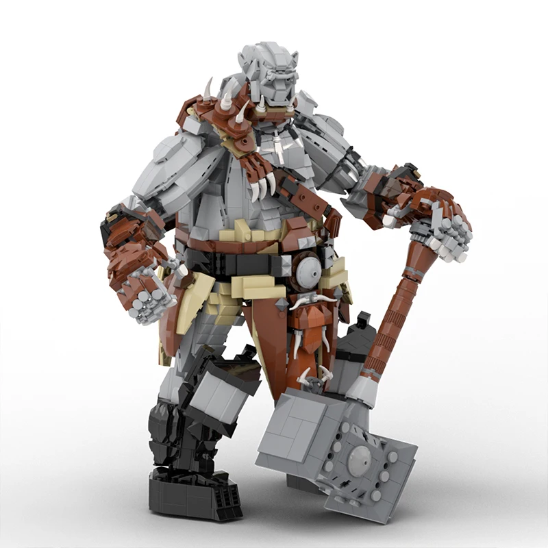 MOC Worlds Warcrafts Orgrim Doomhammer Bouwsteen Set Game Rol Warrior Baksteen Bouwsteen Monster Model Speelgoed voor Kinderen Gift