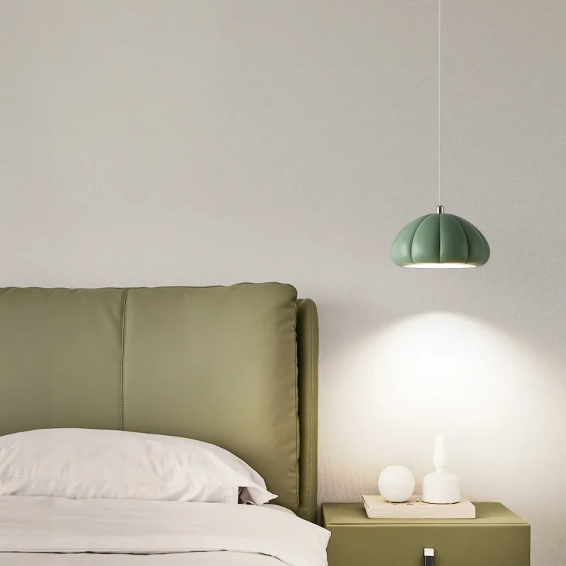 Bedroom bedside pendant lamp modern and minimalist bedside lamp minimalist Nordic single head small pendant lamp