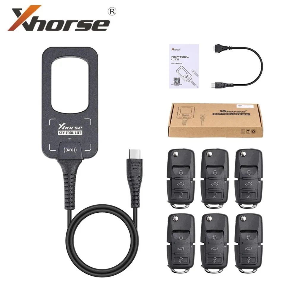 In Stock Xhorse VVDI BEE Key Tool Lite Can Generate Transponder Remote Frequency Detection Can Get 6Pcs B5 Remotes as a Gift