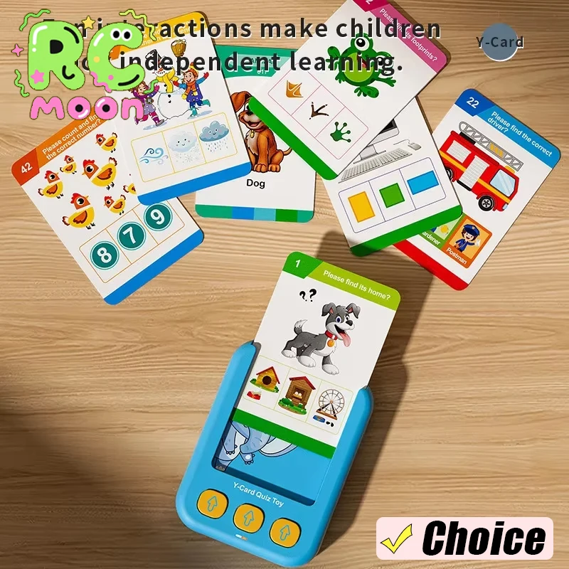 Tarjeta Flash de educación temprana rusa, iluminación, pensamiento, diversión, protección de ojos pequeños, juguetes eléctricos de educación temprana en inglés para chico