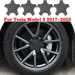 Wheels Cap Kits Hubcaps Cover Wheel Center Cap Kits For Tesla Model 3 2023-2017, Original Car Wheels Cover and Lug Nut Covers
