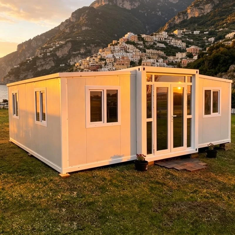 Custom Expandable Homes 20ft/30ft/40ft Foldable 2/3/4 Bedroom Prefabricated Homes Expandable Cabins Container Homes