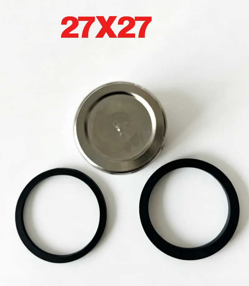Kit de Reconstrucción de Pistón y Retenes de Caliper de Freno Trasero de 27x27mm para Honda PCX150/160, para Yamaha NMAX155, Caliper de Doble Pistón de 27mm