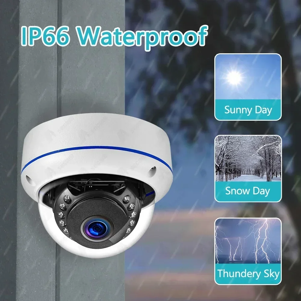 8MP 4K 5MP Explosion-proof POE IP Camera Audio H.265 Dome Home Indoor Outdoor Surveillance Security Camera CCTV Video for NVR