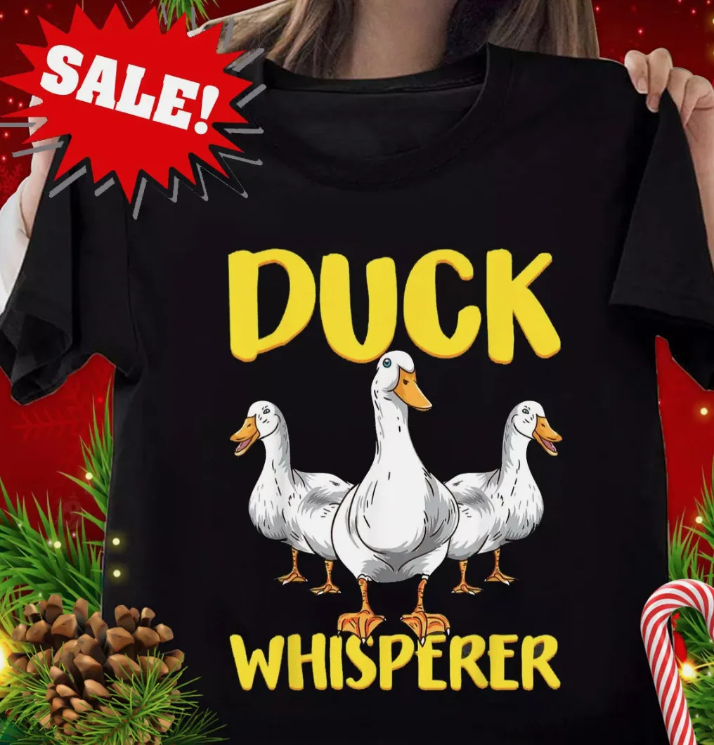 Duck Whisperer Ducklings Farmer Funny Duckoholic Fun Gift Duck Lover T-shirt