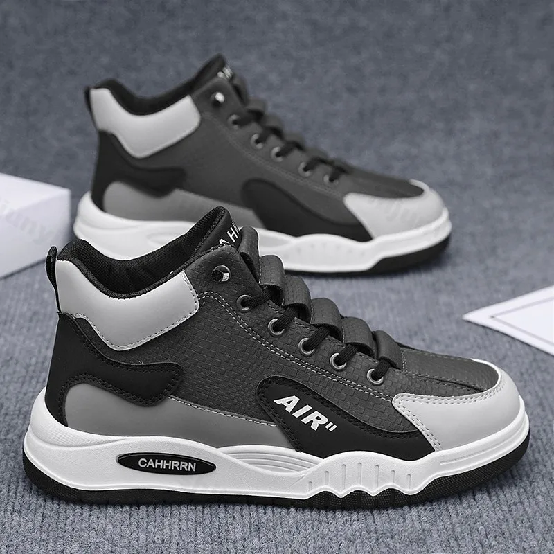 الرجال أحذية عالية الجودة 2025 الخريف الشتاء جديد خمر منصة عدم الانزلاق أحذية رياضية الارتفاع زيادة الراحة مقاومة للاهتراء حذاء كاجوال #5