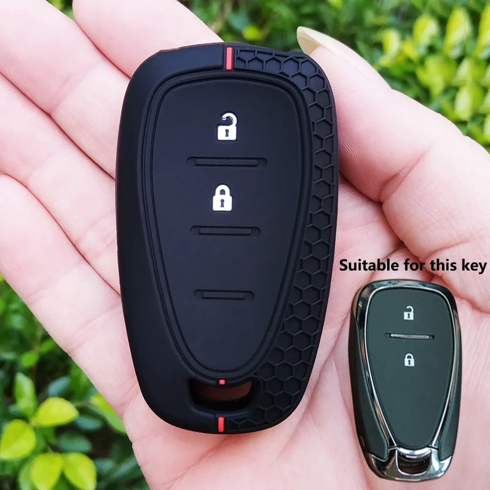 Silicone Car Key Cover For Chevrolet Malibu Blazer Traverse Cruze Spark Sonic Camaro Volt Bolt Trax Seeker Onix Equino Orlando