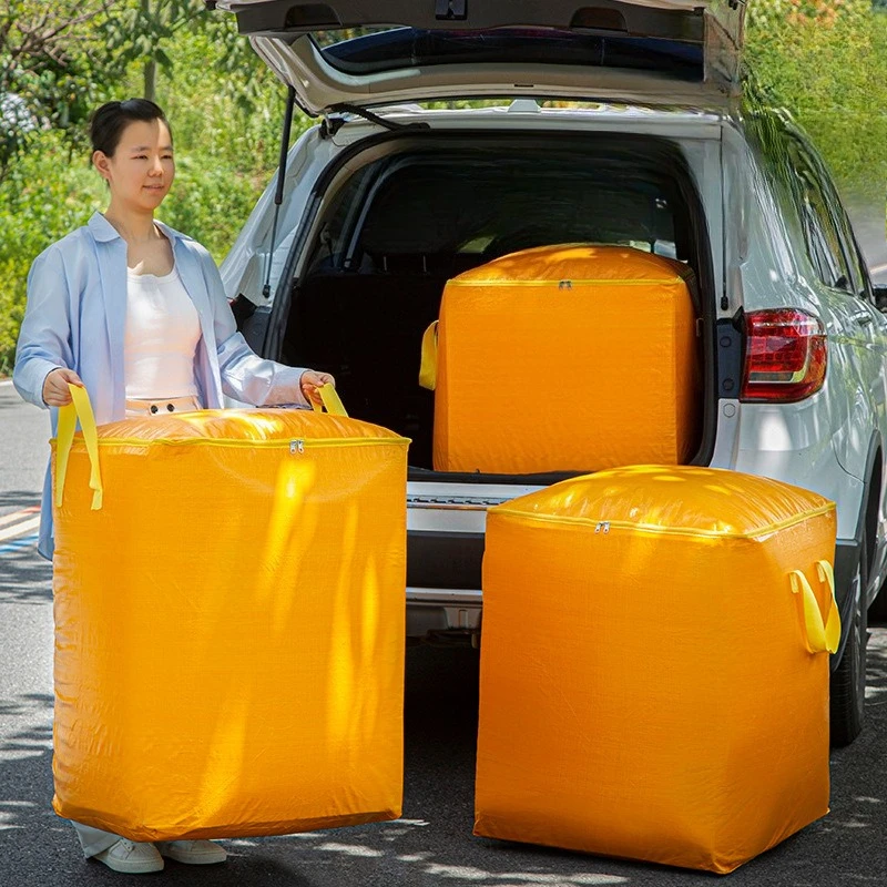 

Large Capacity Woven Moving Bags, Heavy-Duty Storage Sacks for Comforters & Clothes