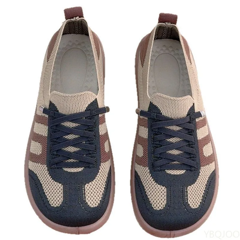 ربيع جديد أزياء المرأة الشقق تنوعا عارضة أحذية مريحة لينة سوليد عدم الانزلاق أحذية خفيفة الوزن التنفس الأحذية النسائية