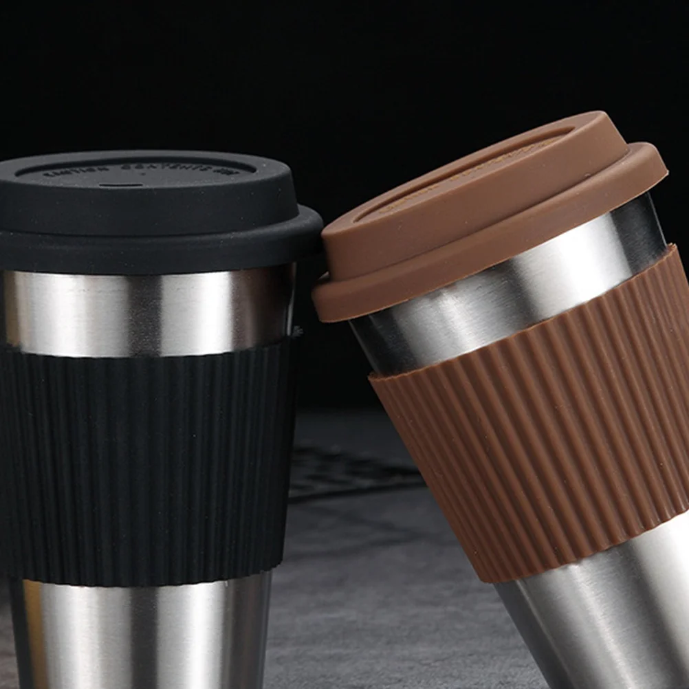 

Stainless Steel Cup Coffee for Outdoor Anti-scald Mug Portable Cups with Lids Travel