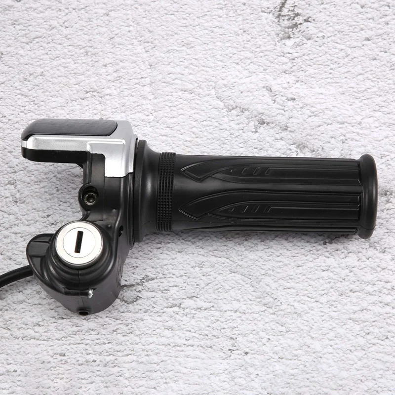 Bike Twist Throttle For Electric Bike Throttle 36V Gas Handle Throttle LCD Display Lock Key