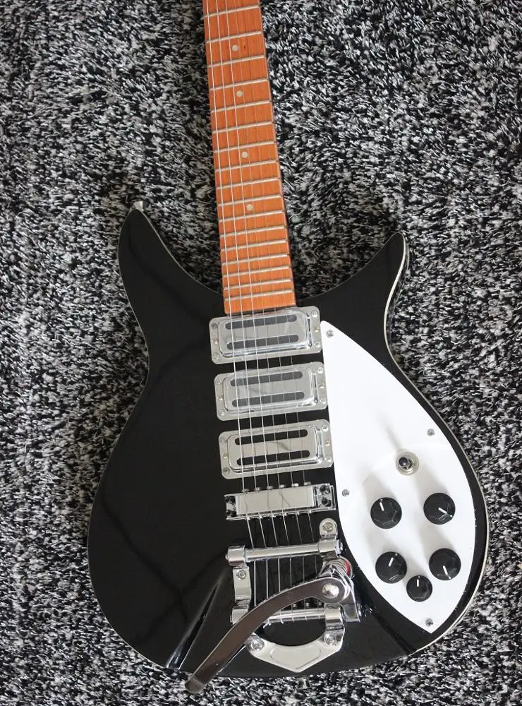 Weifang 6 String Ricken 325 Tremolo Electric Guitar/mini Electric Guitar in Black Colour