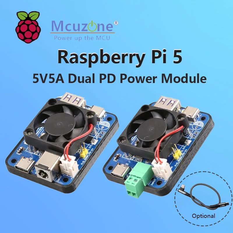 

Raspberry Pi 5 Dual PD Модуль активации триггера мощности 5V5A Кабель 15 В/24 В Дополнительный PD DC USB Двойной вход Выход Jetson