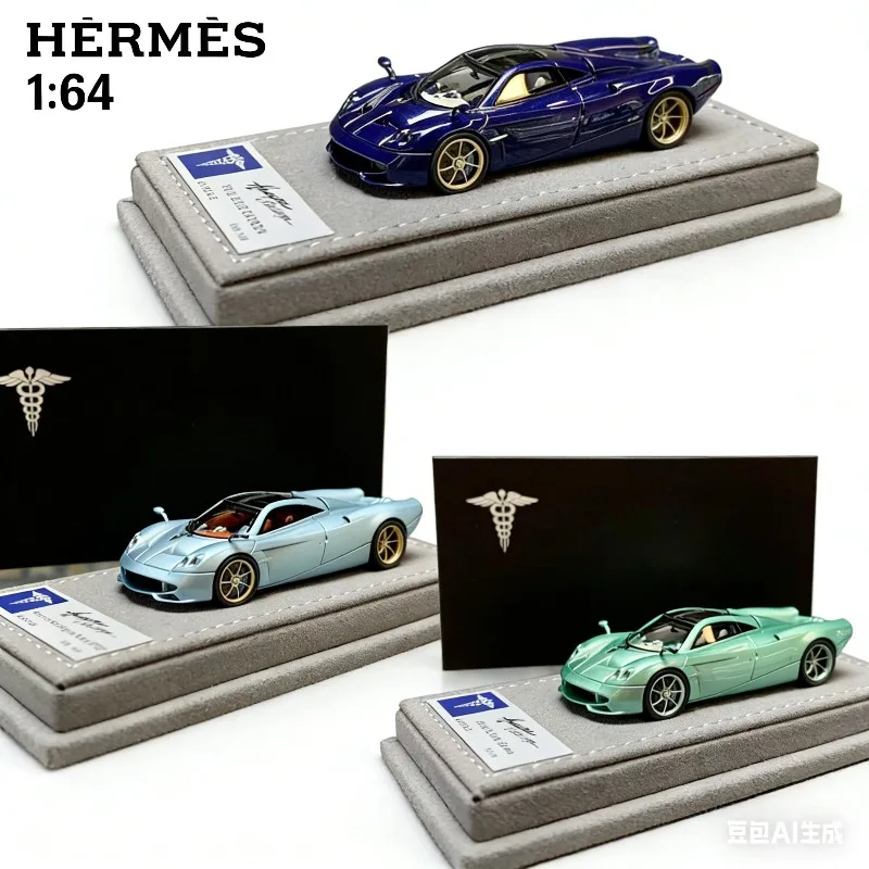 

HERMES 1:64 Pagani Huayra R Cast Resin Model of a Static Car, Boys' Festival Gift Toy Collection Decoration Item.