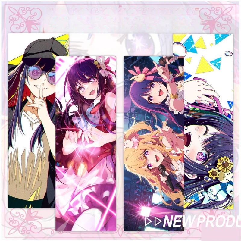 Hoshino Ai Aqua Ruby Popular Anime Two-dimensional Peripheral Bookmark Double-sided Double Flash Laser Ticket School Supplies