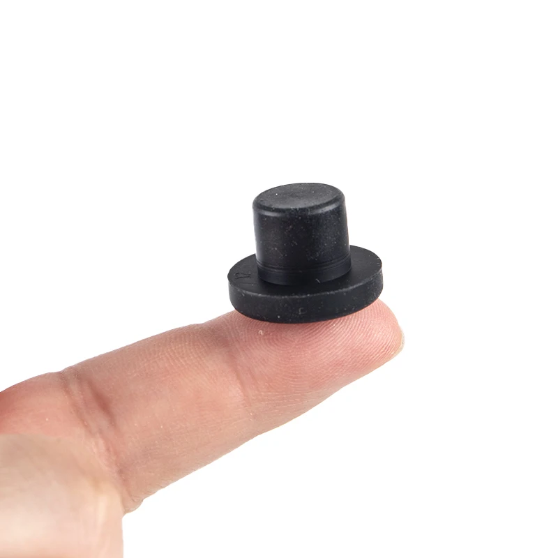 

10Pcs Solid Rubber Hole Caps 3-12mm High Temperature Resistance Seal Hole Plugs
