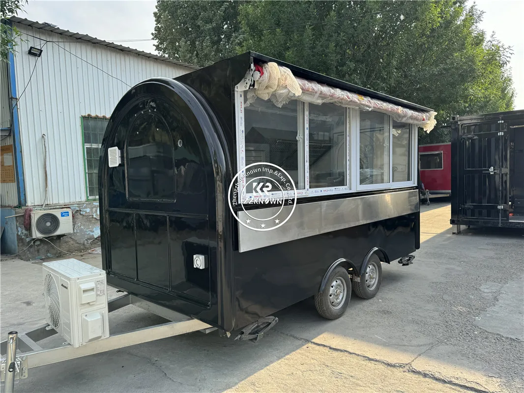 

CE DOT Mobile Fast Food Van Coffee Carts Food Trailer For Sale Ice Cream Pizza Truck Catering