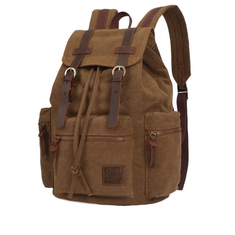 vintage canvas Backpacks Men And Women Bags Travel Students Casual For Hiking Travel Camping Backpack Mochila Masculina