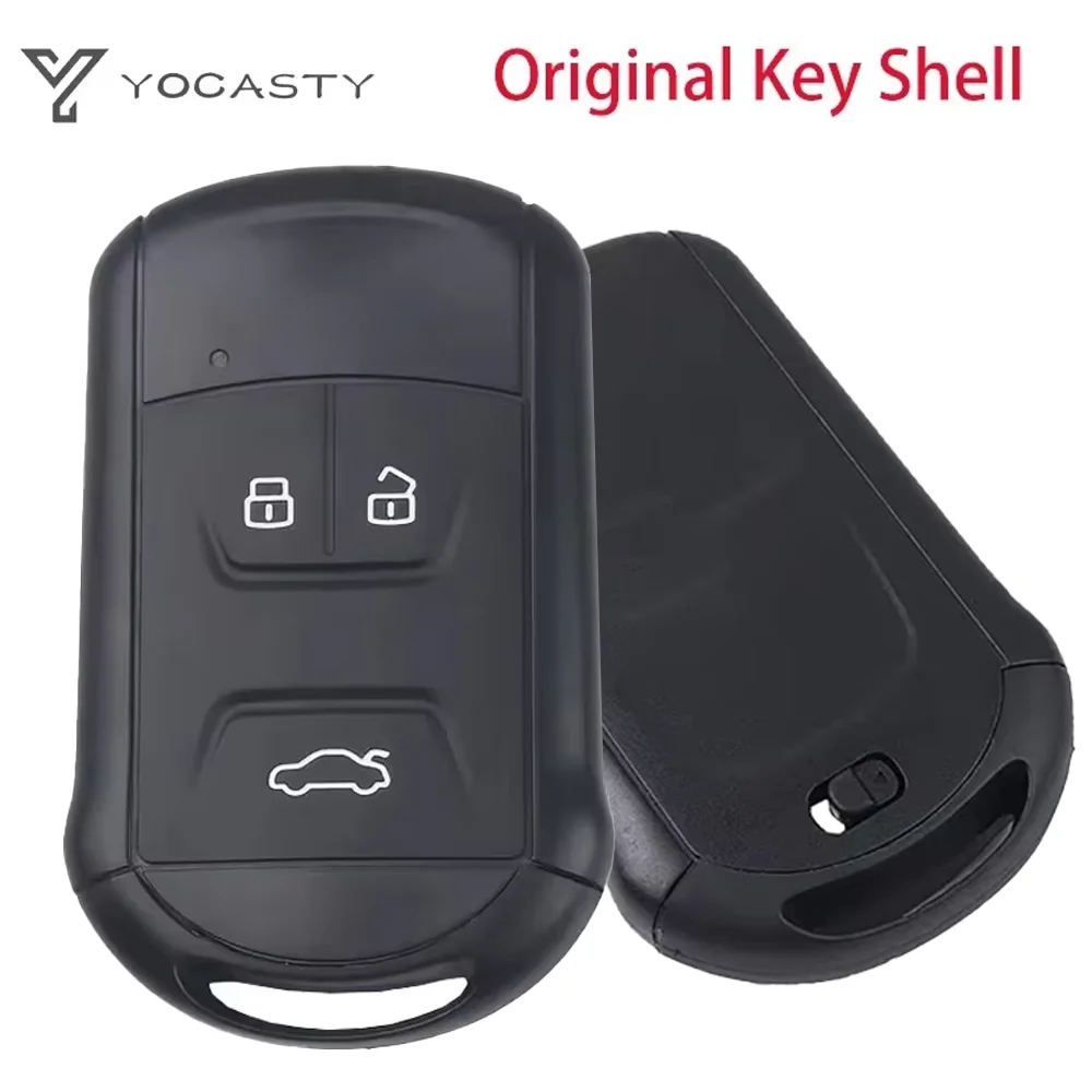 YOCASTY Original Car Key Shell Case 3 Button For Chery Tiggo 5 Tiggo 7 Tiggo 8 Arrizo 5 6 7 Replacement Remote Key Shell